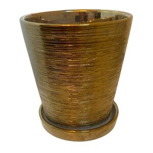 Gold Textured Planter